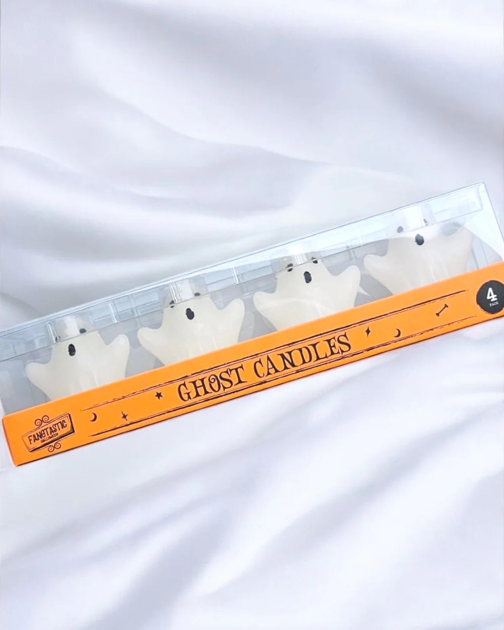 Halloween ghost candles - 4 pack