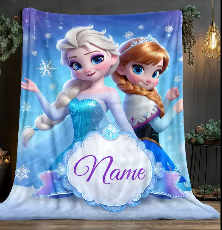 Personalised Frozen throw/blanket